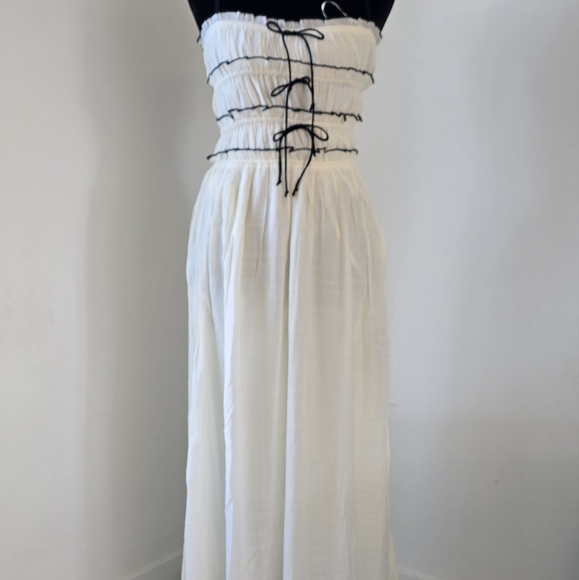 CLOVER Ruffle Maxi Dress with Ties - Picture 4 of 6